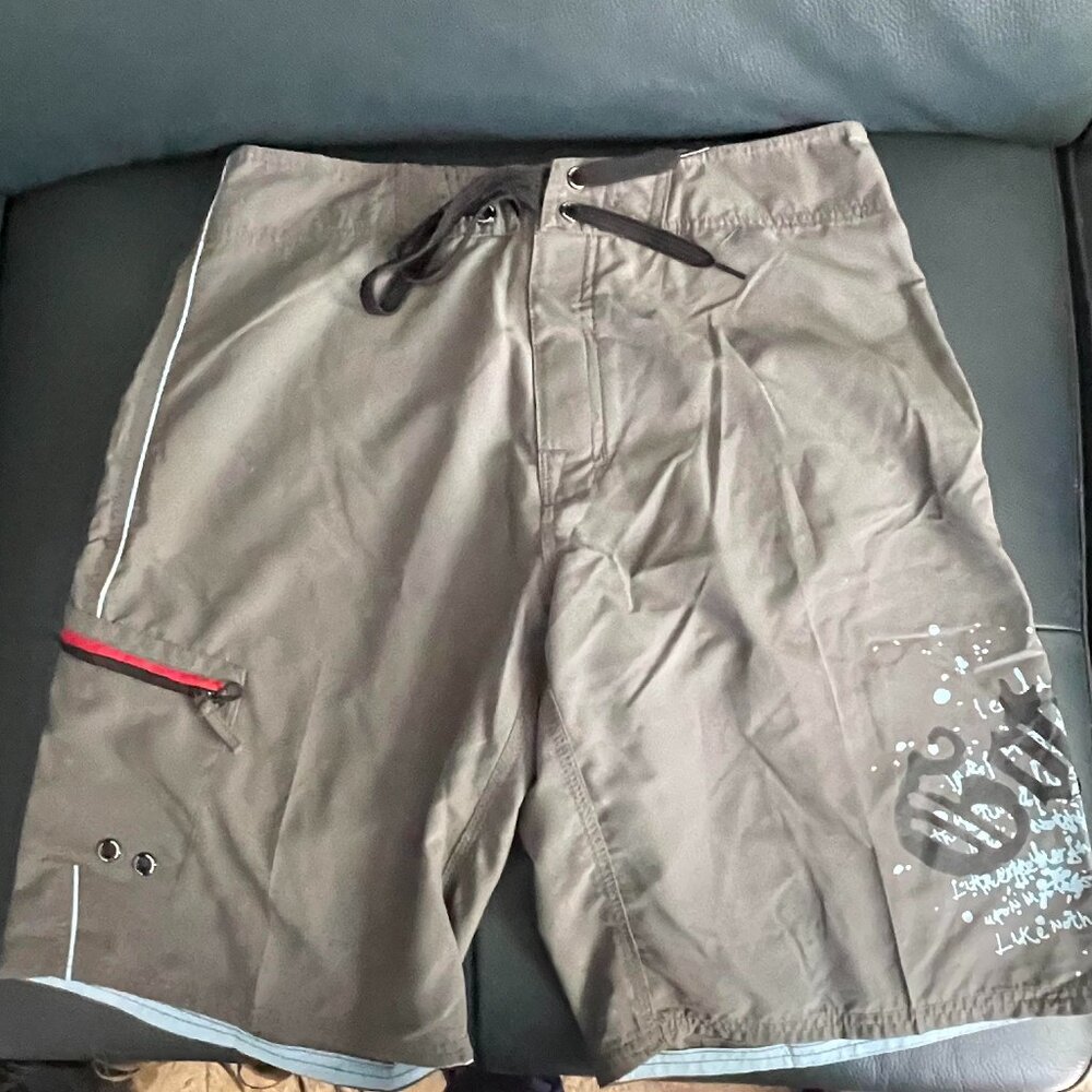 Gotcha men's board shorts. Gray. Size 32. NWT